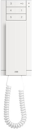 Абонентское устройство, трубка, 6 клавиш, белая ABB M22001-W