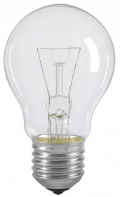 Лампа накаливания A55 шар прозрачная 75Вт E27 IEK