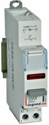 CX3 Выключатель кноп.фикс. 1НЗ кр.индик. 12/48В ~/= Legrand 412913