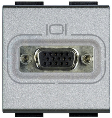 LivingLight Разъем HD15, цвет алюминий BTicino NT4282