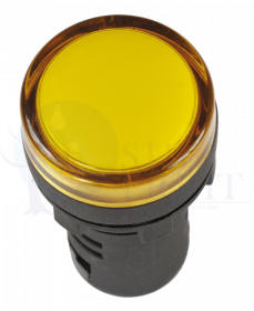 Лампа AD22DS(LED)матрица d=22мм желтый 12В AC/DC IEK