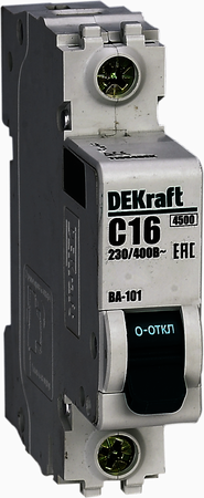 Автомат 1P 10А ВА-101 (4.5 кА, B) DEKraft 11005DEK