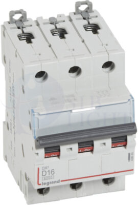 Автомат 3P 16А DX3 (6 кА, D) Legrand 408089