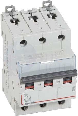 Автомат 3P 16А DX3 (6 кА, D) Legrand 408089