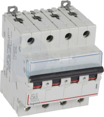Автомат 4P 63А DX3-E (6 кА, C) Legrand 407311