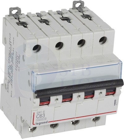Автомат 4P 63А DX3-E (6 кА, C) Legrand 407311