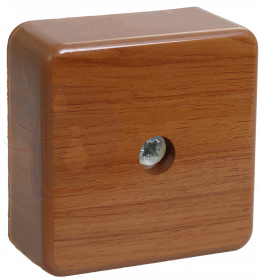 Коробка распаячная КМ41206-05 для о/п 50х50х20мм дуб (4 клеммы 3мм2) IEK