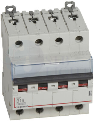 Автомат 4P 16А DX3 (10 кА, B) Legrand 407624
