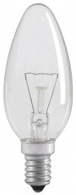 Лампа накаливания C35 свеча прозрачная 40Вт E14 IEK