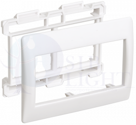 Рамка и суппорт для кабель-канала ПРАЙМЕР на 4 модуля 60мм белые IEK