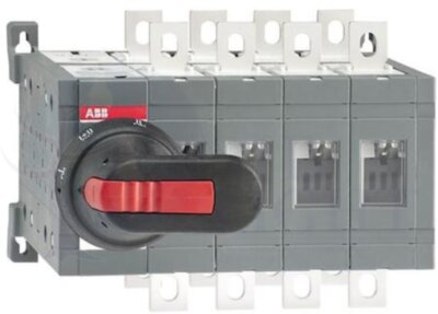 Рубильник реверсивный OT250E04CLP с перекрытием контактов ABB 1SCA108605R1001