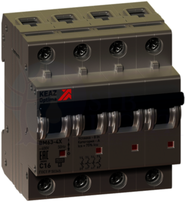 Выключатель нагрузки модульный OptiDin BM63P-440-УХЛ3 (ВМ63Р) КЭАЗ 103897