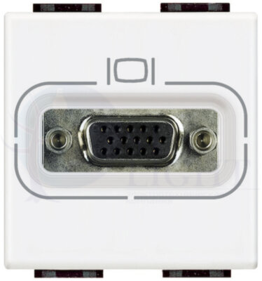 LivingLight Разъем HD15, цвет белый BTicino N4282