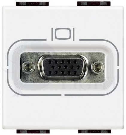 LivingLight Разъем HD15, цвет белый BTicino N4282