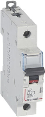 Автомат 1P 20А DX3 (6 кА, D) Legrand 407972