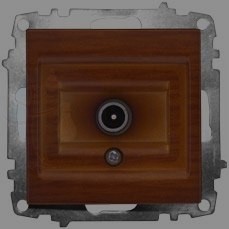 Розетка телевизионная проходная Zena (TV, под рамку, с/у) ABB 609-012900-272