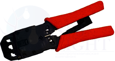 Инструмент обжимной для RJ45 RJ12 RJ11 с фиксацией рукоятки ITK IEK TM1-B11V