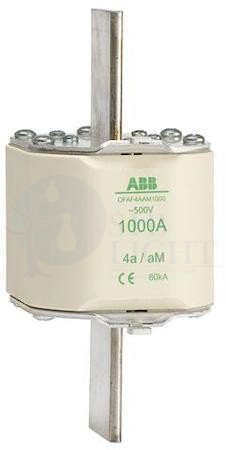 Предохранитель OFAF4AaM630 630A тип аМ размер4a, до 500В ABB 1SCA022698R1680
