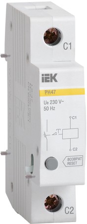 Расцепитель незав РН47 на DIN-рейку ИЭК - старая серия !!!!!!!! IEK MVA00D-RN