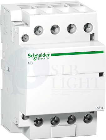 МОДУЛЬНЫЙ КОНТАКТОР 4 ПОЛЮСА (4НЗ).63А. ЦЕПЬ УПРАВЛЕНИЯ 220В 50ГЦ Schneider Electric GC6304M5