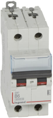Автомат 2P 6А DX3 (10 кА, B) Legrand 407506