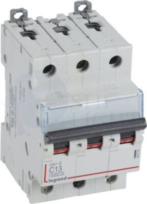 Автомат 3P 13А DX3-E (6 кА, C) Legrand 407290