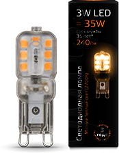 Лампа LED G9 3W 220V 2700K Gauss 107409103