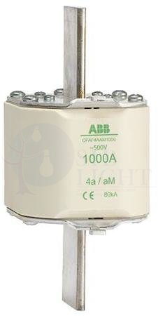 Предохранитель OFAF4AaM800 800A тип аМ размер4a, до 500В ABB 1SCA022698R1760