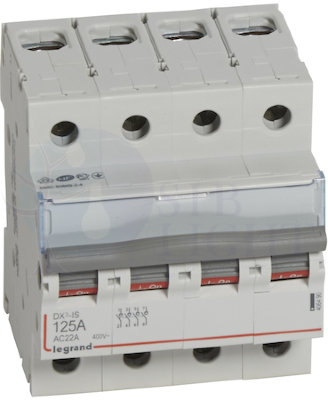 Выключатель-разъединитель 4 полюса, 125А Legrand 406490