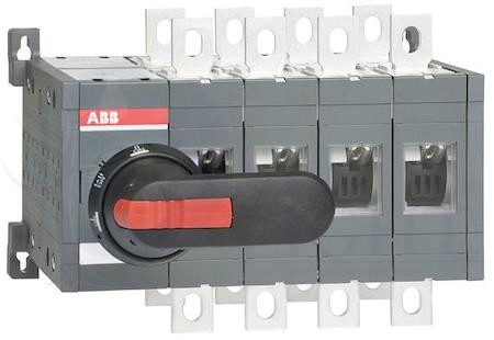 Рубильник реверсивный OT315E04CLP (с ручкой) переключение без разрыва тока ABB 1SCA106404R1001