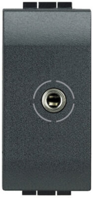 LivingLight Разъем Аудио Jack 3,5 цвет антрацит BTicino L4280