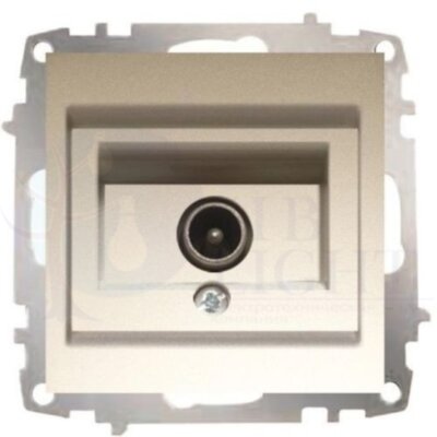 Розетка телевизионная проходная Zena (TV, под рамку, с/у) ABB 609-011400-272
