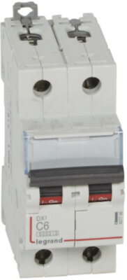Автомат 2P 6А DX3 (10 кА, C) Legrand 407796