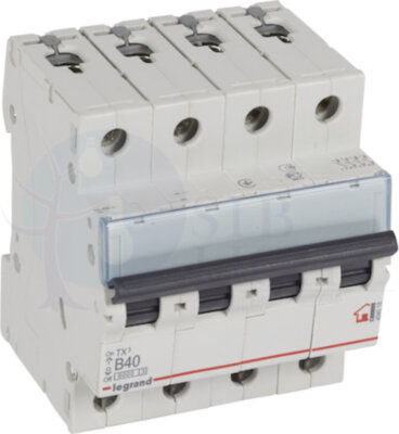Автомат 4P 40А TX3 (10 кА, B) Legrand 404018