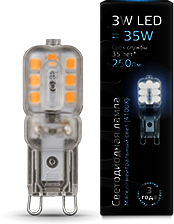 Лампа LED G9 3W 220V 4100K Gauss 107409203