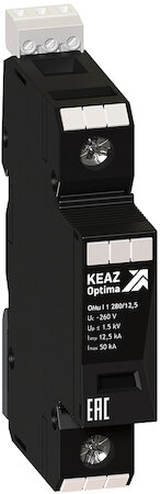 Ограничитель импульсных перенапряжений (УЗИП) OptiDin OM-I-1-280/12,5 КЭАЗ 114201