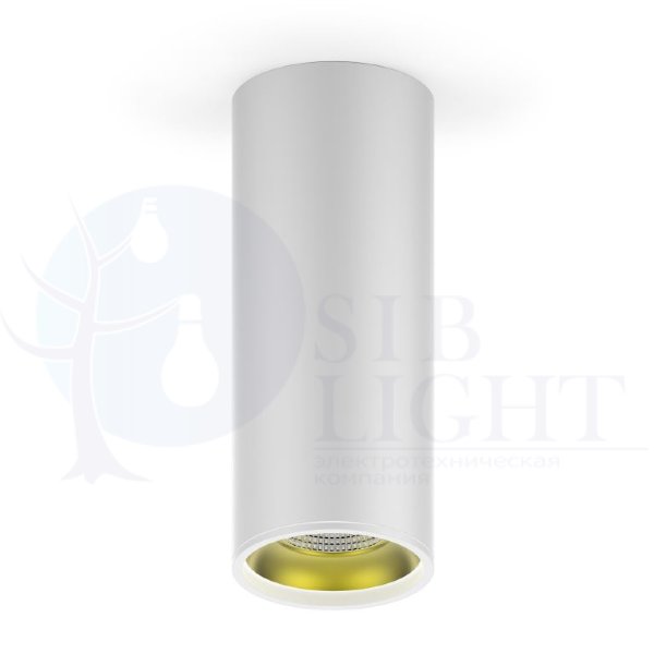 LED светильник накладной HD012 12W (белый золото) 3000K 79x200,900лм,1/30