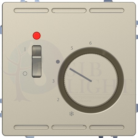 MERTEN D-Life ТЕРМОРЕГУЛЯТОР с центр. пл. с выкл.230В, САХАРА, SD Schneider Electric MTN5760-6033
