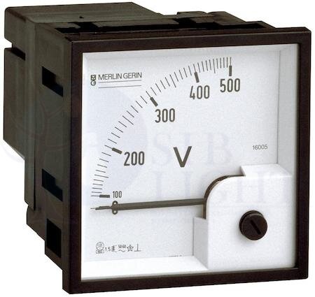 ВОЛЬТМЕТР АНАЛОГ. 96Х96, 0-500В Schneider Electric 16075