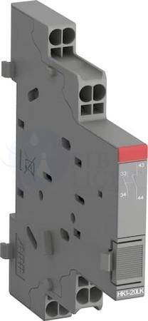 Контакты боковые дополнительные 2НО с втычными клеммами HK1-20LK для автоматических выключателей серии MS132-K ABB 1SAM201902R1204