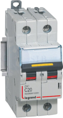 Автомат 2P 20А DX3 (10 кА, C) Legrand 409569