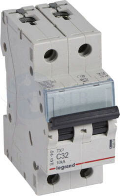 Автомат 2P 32А TX3 (10 кА, C) Legrand 403933