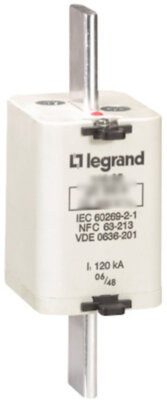Пл.вставк.gG/gL400A с/и,разм.2 Legrand 017875