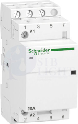 Контактор модульный 3НО Acti 9 (25А, 220/240В, АС 50ГЦ) Schneider Electric A9C20833
