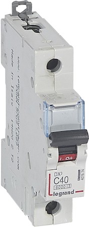 Автомат 1P 40А DX3 (10 кА, C) Legrand 407674