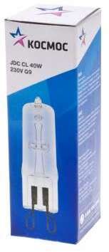 Лампа галогенная JDC 40Вт капсула G9 3000К 240В CL КОСМОС LKsmJDC220VCL40W КОСМОС LKsmJDC220VCL40W