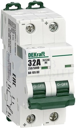 Автомат 2P 32А ВА-105 (10 кА, C) DEKraft 13394DEK