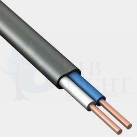 Кабель плоский ВВГнг(A)-LS 2x1.5 N 0.66 кВ (ТРТС, м) ЭЛПРОМ НТ000002967