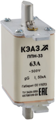 Вставка плавкая ППН-33-X3-00-160А-УХЛ3 КЭАЗ 111351