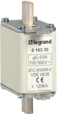 Пл.вставк.gG/gL63A с/и,разм.00 Legrand 016335